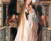 Virgin and Child Surrounded by Angels - 昆汀·马西斯